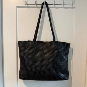 Quince Woven Leather Tote